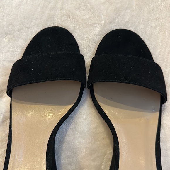 Ann Taylor black suede wedges size 6 - Picture 9 of 11